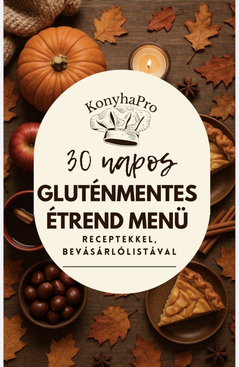 Gluténmentes 30 napos menüterv Október